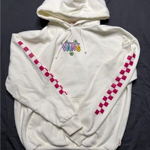 Vans Oversized Cream Hoodie with Unicorn Back